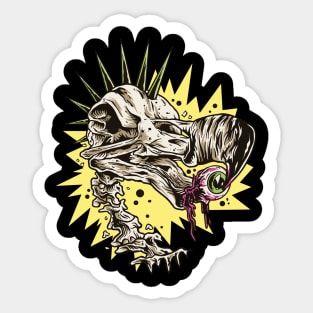 Punk Rock Dodo Bird Sticker